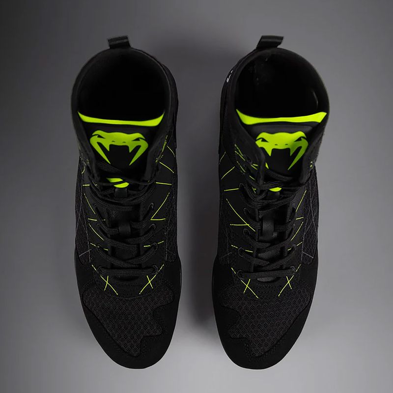 Vyriški barefoot batai Venum Training Camp 4.0 Boxing black/neo green 12