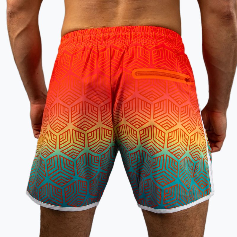 Vyriški šortai Venum Octane Board sunset orange/sky blue 6