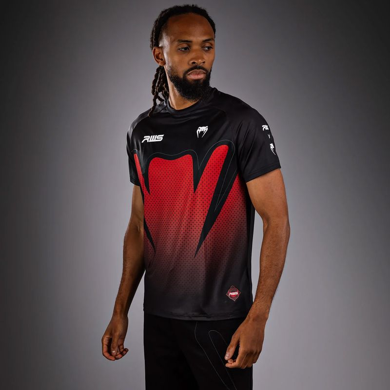 Vyriški marškinėliai Venum x RWS 2.0 Dry-Tech black/red 4