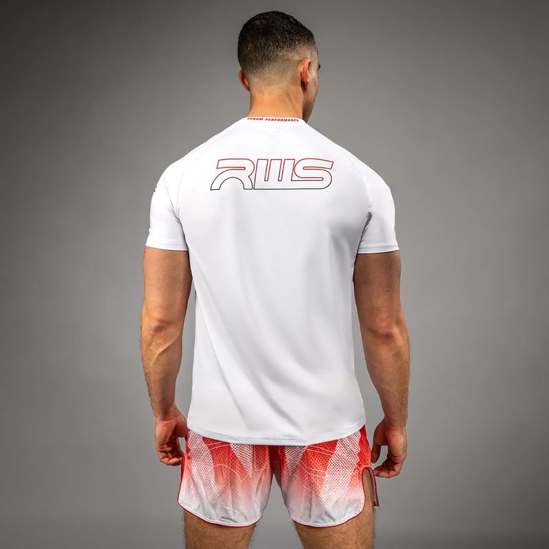 Vyriški marškinėliai Venum x RWS 2.0 Dry-Tech white/red 3