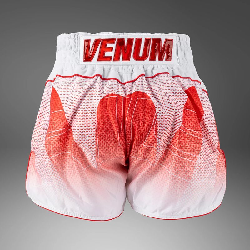 Vyriški treniruočių šortai Venum x RWS 2.0 Muay Thai white/red 2