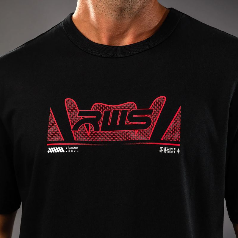 Vyriški marškinėliai Venum x RWS 2.0 black/red 5