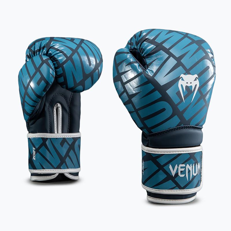 Bokso pirštinės Venum Contender 1.5XT Boxing navy blue/sky blue 2
