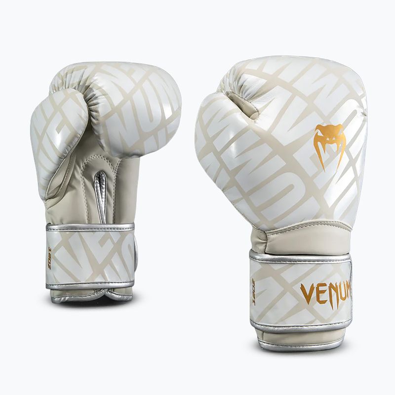 Bokso pirštinės Venum Contender 1.5XT Boxing light beige/white cream 2