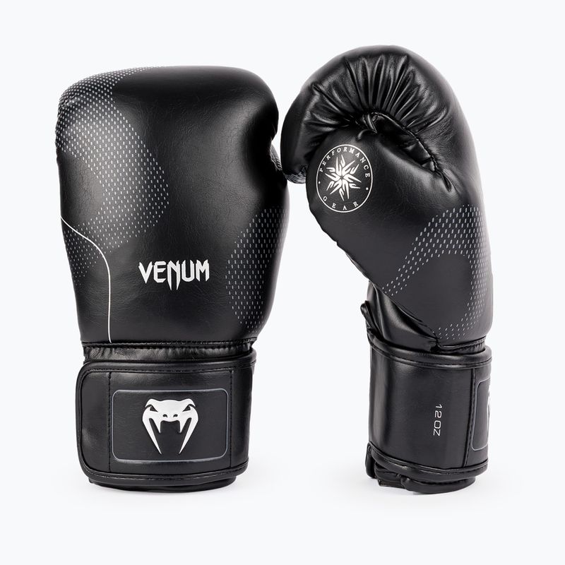 Bokso pirštinės Venum Nexus Boxing black/silver 2
