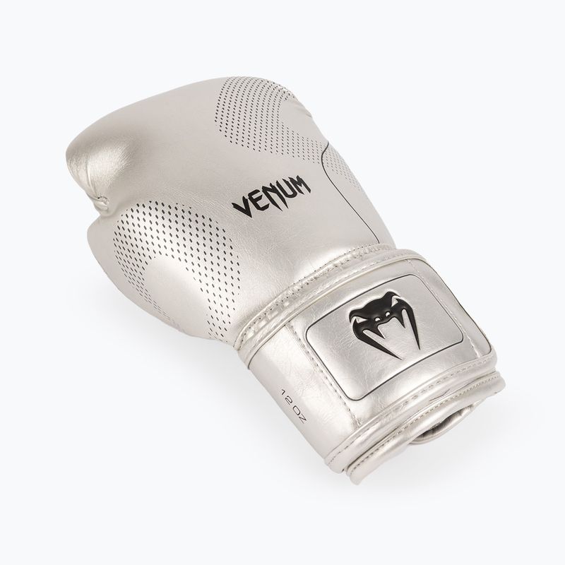 Bokso pirštinės Venum Nexus Boxing silver/black 3