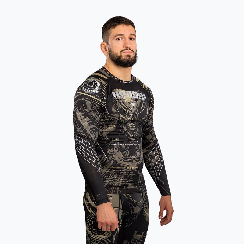 Rashguard ilgomis rankovėmis vyrams Venum Invader black/sand 3