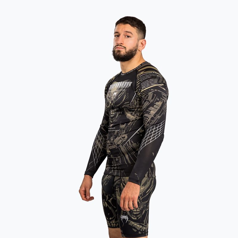 Rashguard ilgomis rankovėmis vyrams Venum Invader black/sand 4
