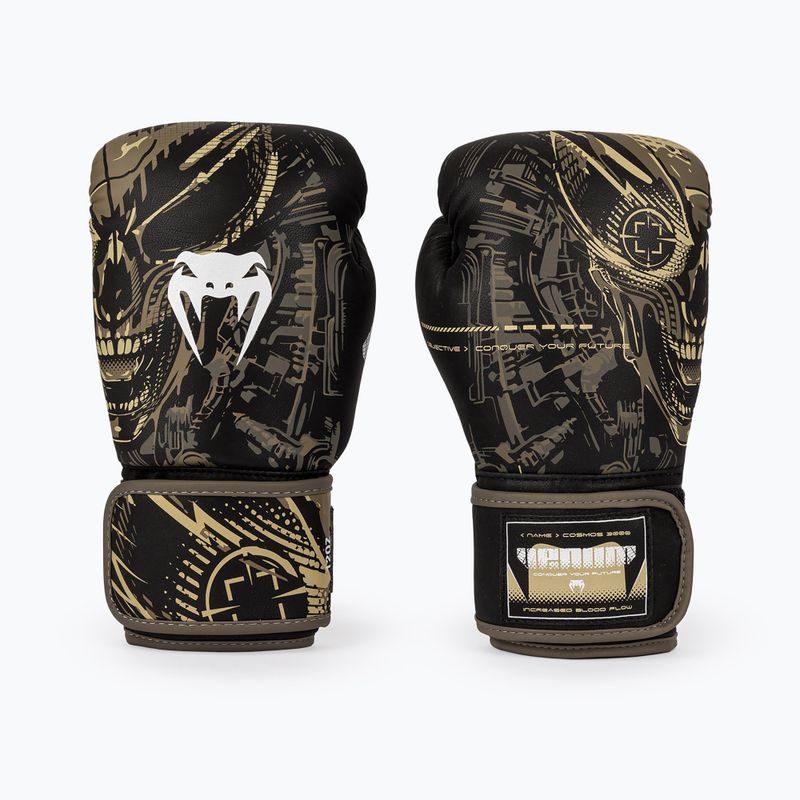 Bokso pirštinės Venum Invader Boxing black/sand 2