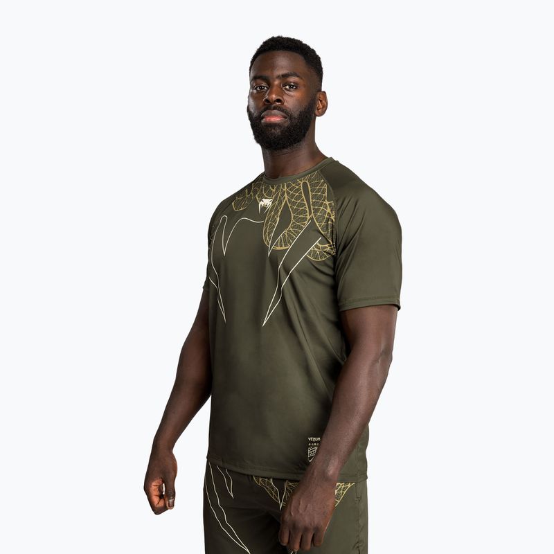Vyriški treniruočių marškinėliai Venum Serpenti Dry Tech khaki/bronze/ivory 3