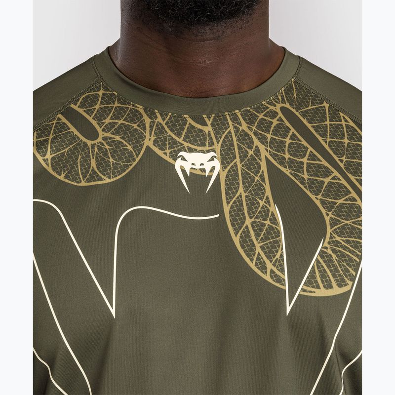 Vyriški treniruočių marškinėliai Venum Serpenti Dry Tech khaki/bronze/ivory 5