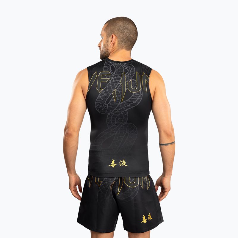 Vyriškas rashguard Venum Serpenti Rashguards Sleeveless black/silver/gold 2
