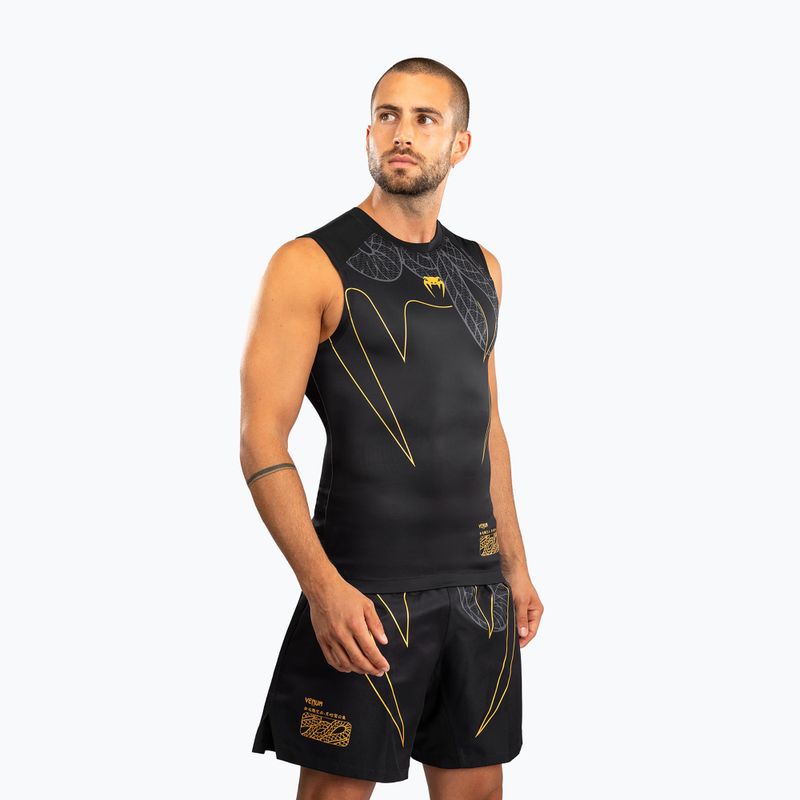 Vyriškas rashguard Venum Serpenti Rashguards Sleeveless black/silver/gold 3