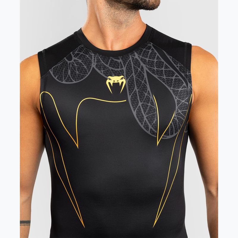 Vyriškas rashguard Venum Serpenti Rashguards Sleeveless black/silver/gold 5