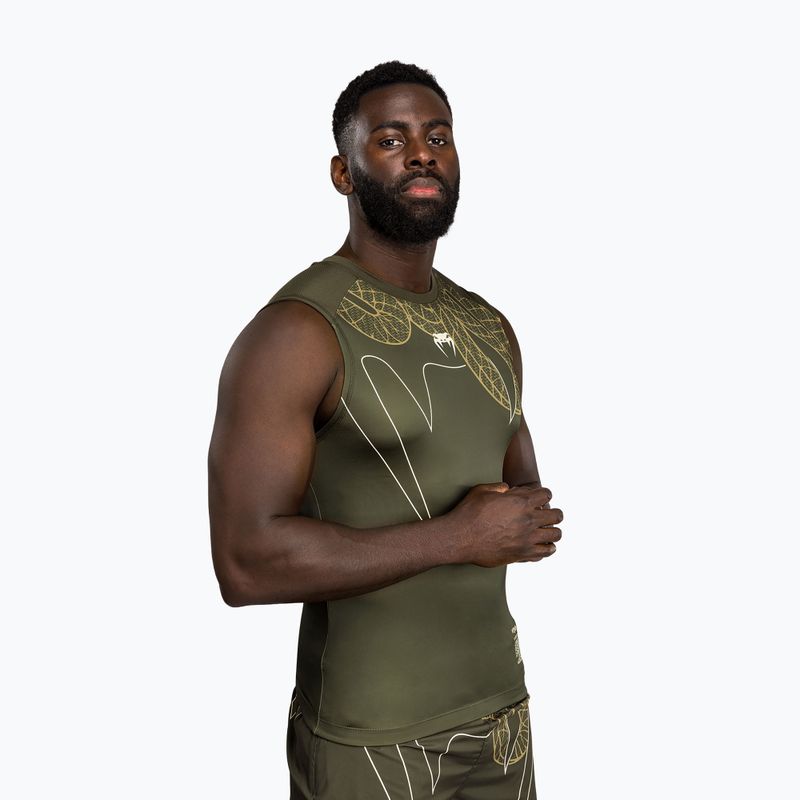 Vyriškas rashguard Venum Serpenti Rashguards Sleeveless khaki/bronze/ivory 3