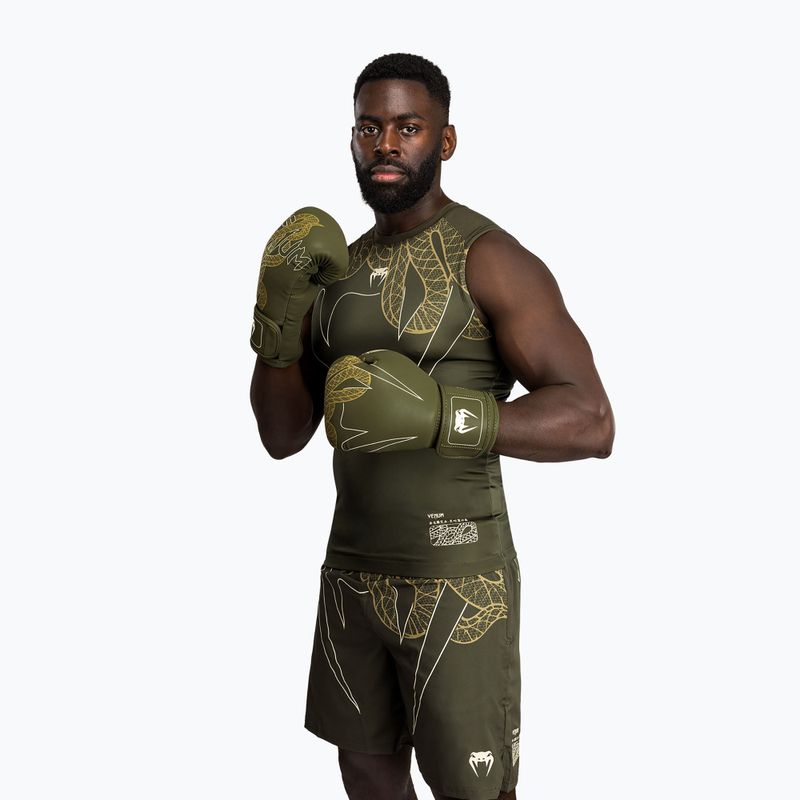 Vyriškas rashguard Venum Serpenti Rashguards Sleeveless khaki/bronze/ivory 4