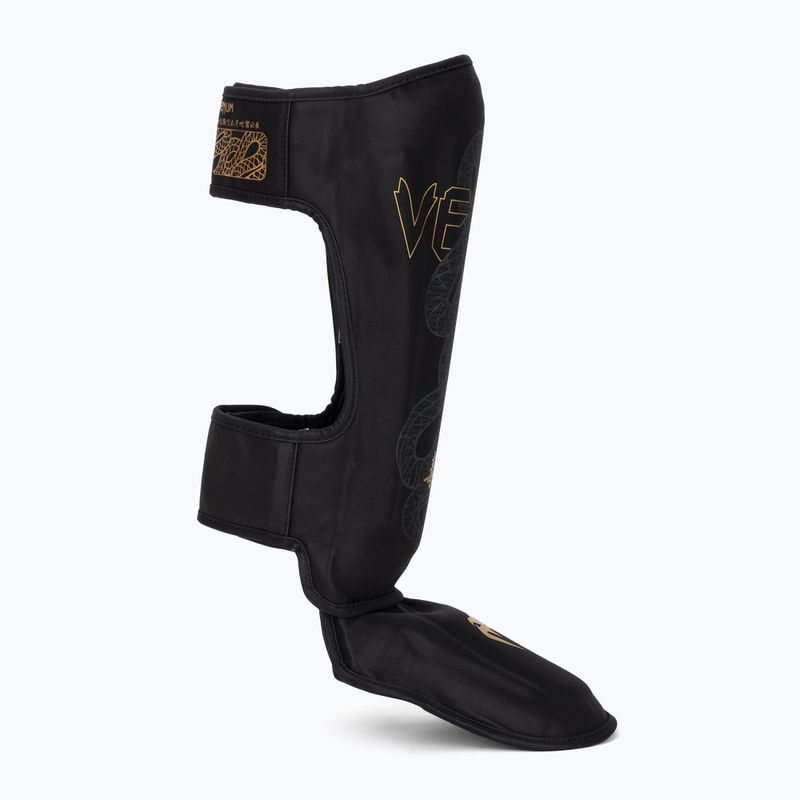 Blauzdų ir pėdų apsaugos Venum Serpenti black/silver/gold 2
