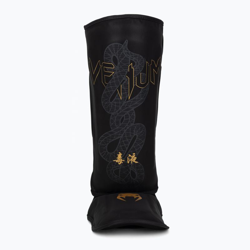 Blauzdų ir pėdų apsaugos Venum Serpenti black/silver/gold 4
