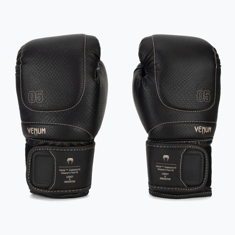 Bokso pirštinės Venum Impact Evo Scales Boxing black 2