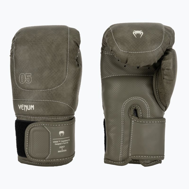 Bokso pirštinės Venum Impact Evo Scales Boxing army green