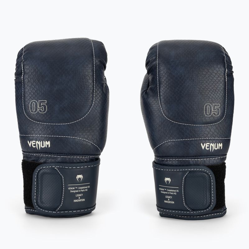 Bokso pirštinės Venum Impact Evo Scales Boxing midnight blue 2