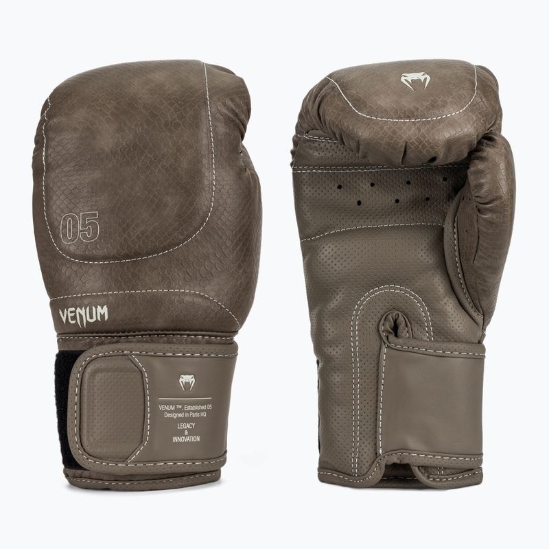 Bokso pirštinės Venum Impact Evo Scales Boxing brown