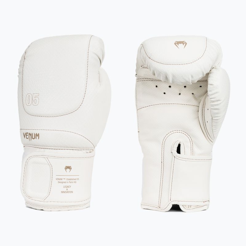 Bokso pirštinės Venum Impact Evo Scales Boxing ivory