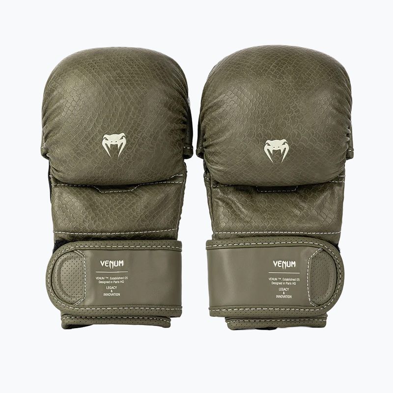 MMA sparingo pirštinės Venum Impact Evo Scales MMA army green