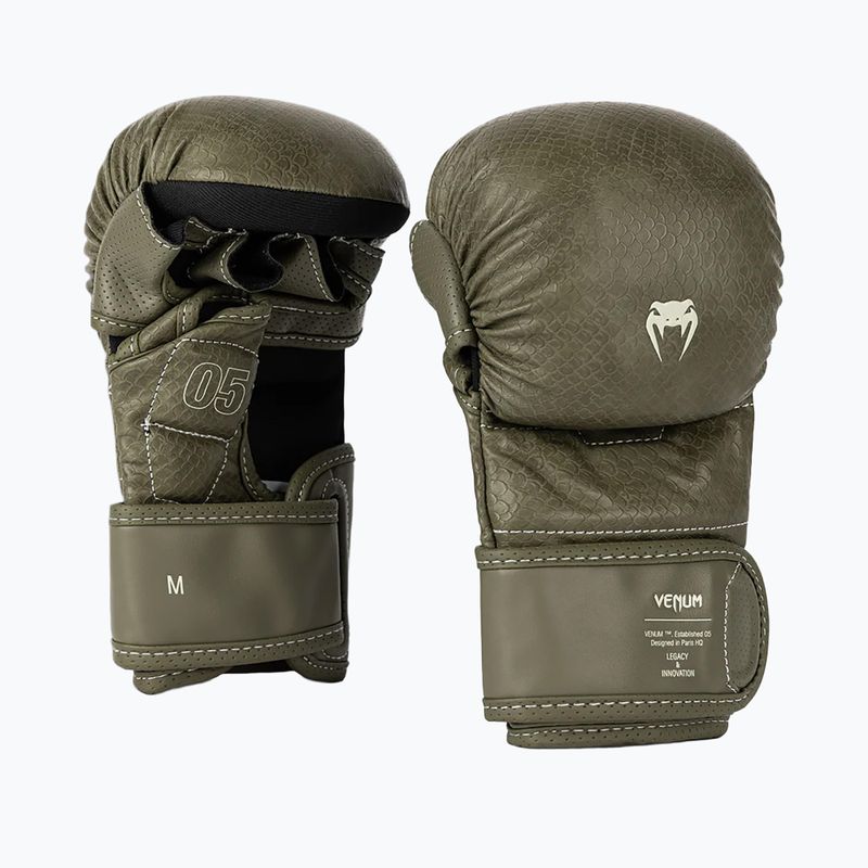 MMA sparingo pirštinės Venum Impact Evo Scales MMA army green 3