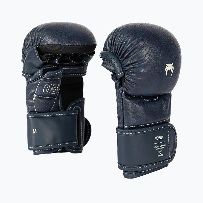 MMA sparingo pirštinės Venum Impact Evo Scales MMA midnight blue 2