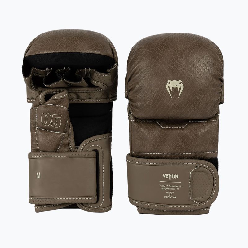 Sparingo MMA pirštinės Venum Impact Evo Scales MMA brown 2