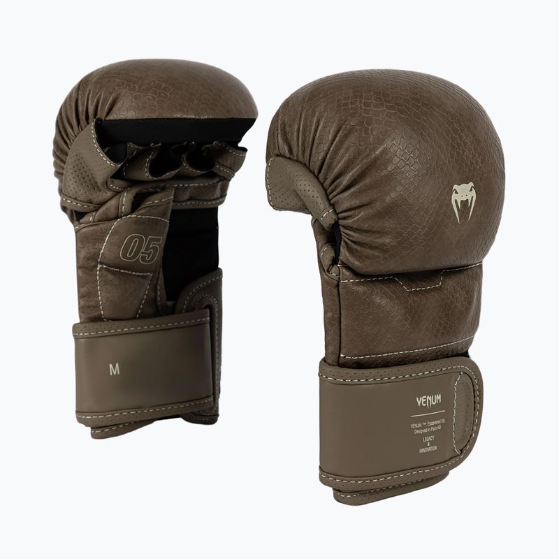 Sparingo MMA pirštinės Venum Impact Evo Scales MMA brown 3