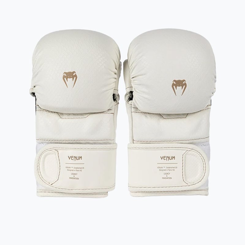 Sparingo MMA pirštinės Venum Impact Evo Scales MMA ivory