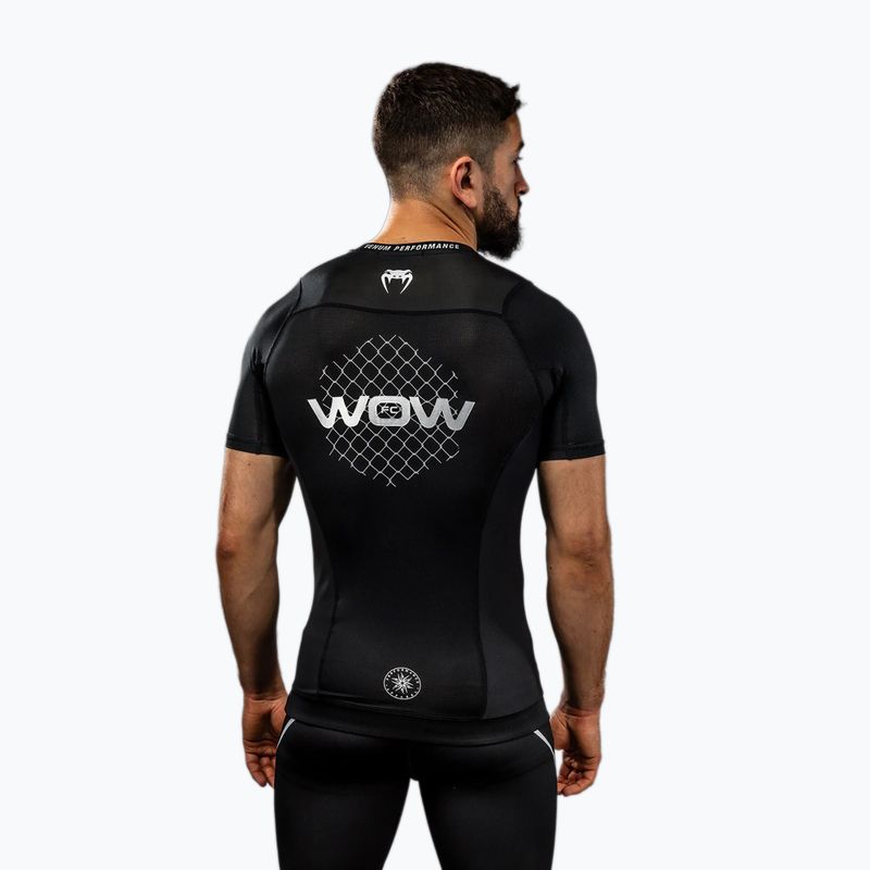 Vyriški treniruočių marškinėliai Venum X WOW FC Rashguards juoda/sidabrinė pilka 5