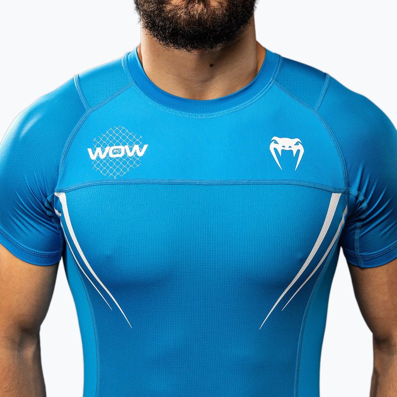 Vyriški treniruočių marškinėliai Venum X WOW FC Rashguards pacyfic blue 5