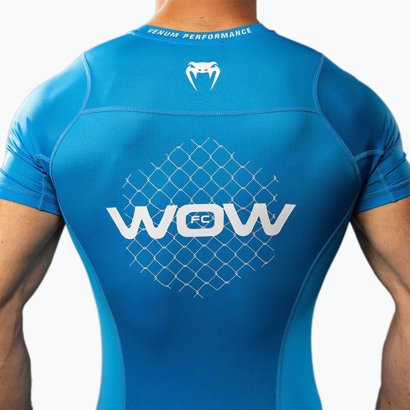 Vyriški treniruočių marškinėliai Venum X WOW FC Rashguards pacyfic blue 6
