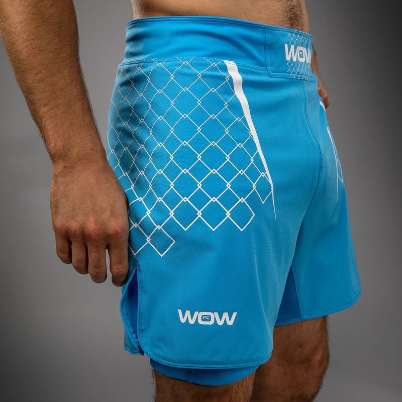 Vyriški treniruočių šortai Venum X WOW FC fury pacyfic blue 6
