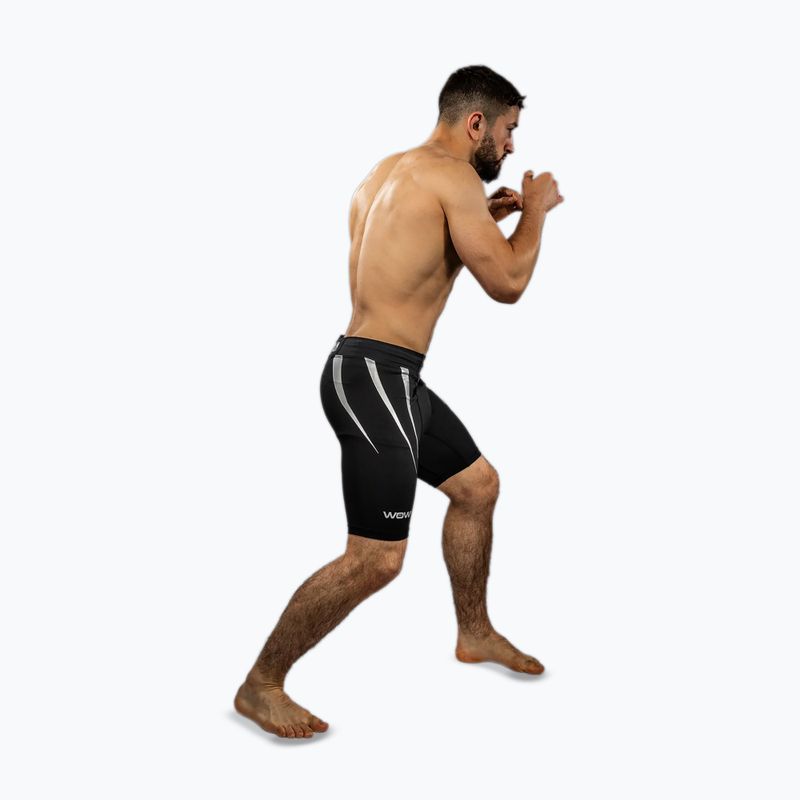 Vyriški treniruočių šortai Venum X WOW FC Vale Tudo juoda/sidabrinė pilka 4