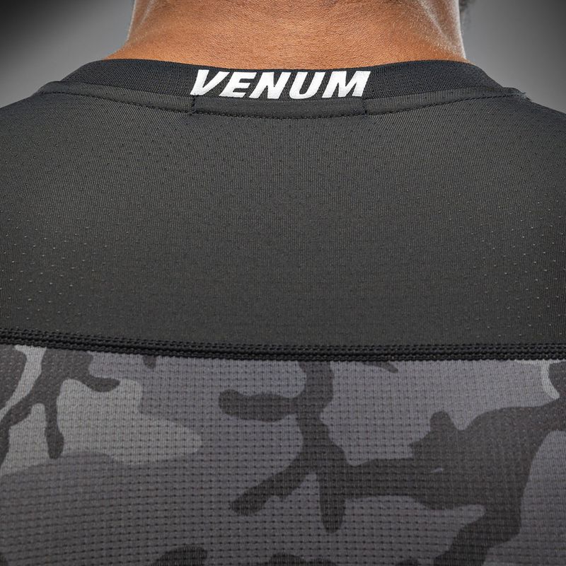 Vyriški treniruočių marškinėliai Venum X Polaris Rashguards juoda/rūko pilka 7