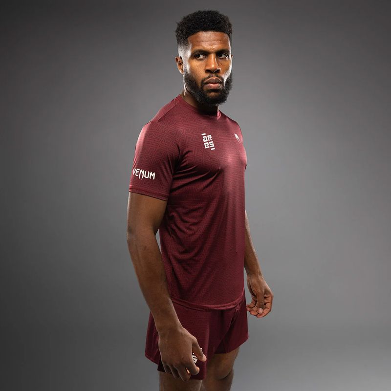 Vyriški treniruočių marškinėliai Venum X Ares 2.0 Dry Tech bordo spalvos 4