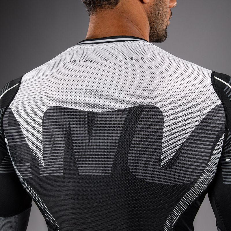 Vyriškas rashguard ilgomis rankovėmis Venum Adrenaline Rashguard black/silver grey 5