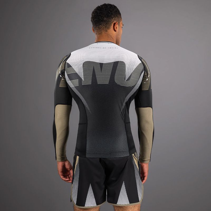 Vyriškas rashguard su ilgomis rankovėmis Venum Adrenaline Rashguard black/sand 3