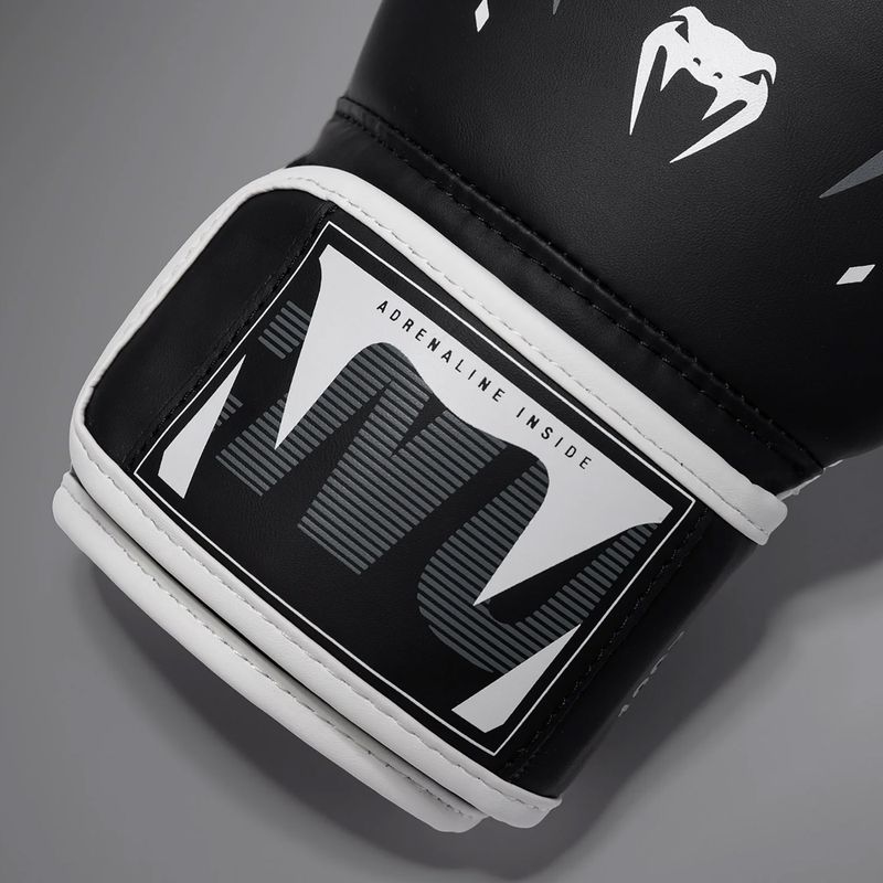 Bokso pirštinės Venum Adrenaline Boxing black/silver grey 4