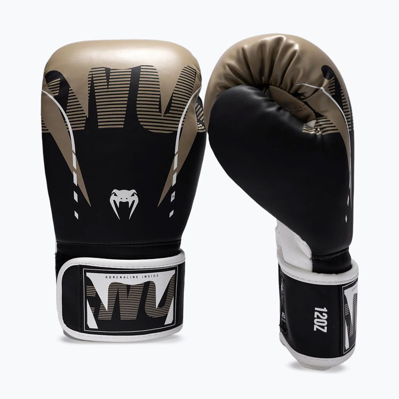 Bokso pirštinės Venum Adrenaline Boxing black/sand