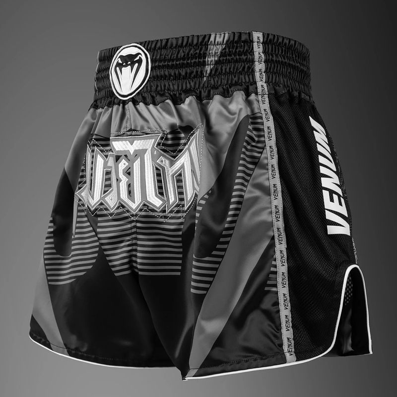 Vyriški treniruočių šortai Venum Adrenaline Muay Thai black/silver grey 2