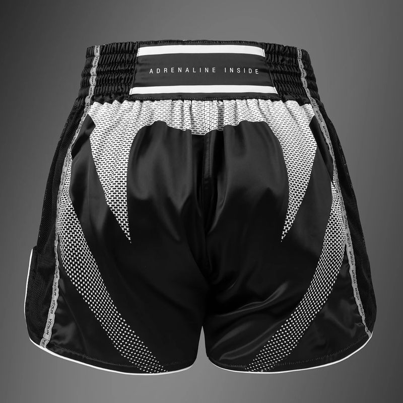 Vyriški treniruočių šortai Venum Adrenaline Muay Thai black/silver grey 3