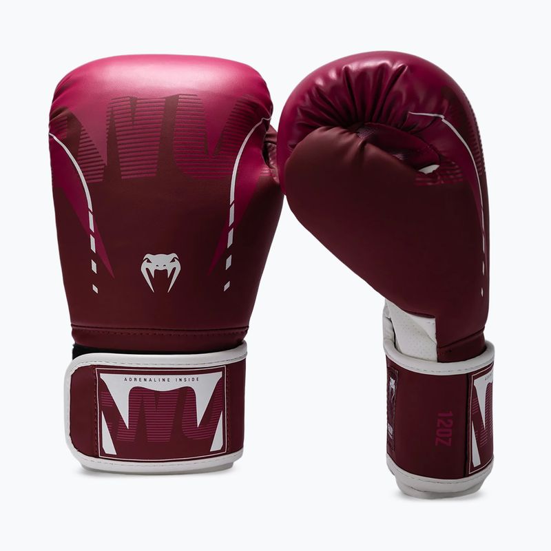 Bokso pirštinės Venum Adrenaline Boxing burgundy/pink