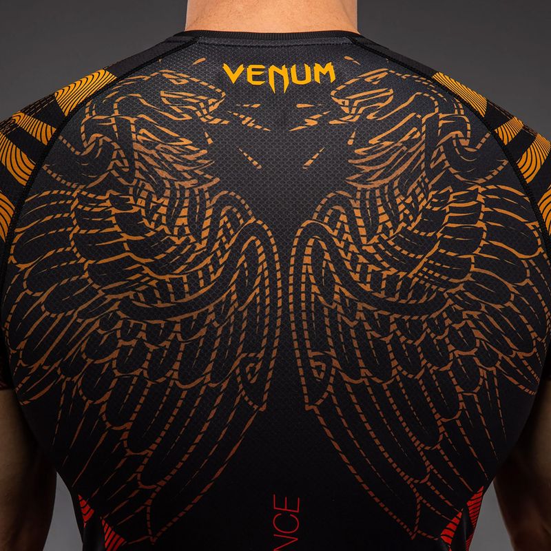 Vyriškas rashguard Venum Quetzal Fury Rashguard black/fury red/tangerine 5