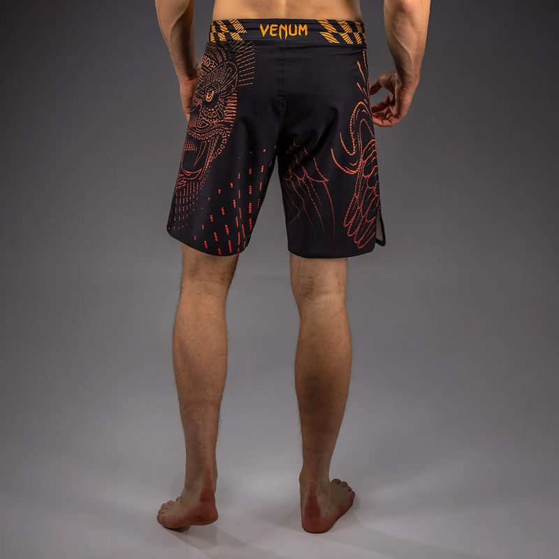 Vyriški treniruočių šortai Venum Quetzal Fury Fightshorts black/fury red/tangerine 3