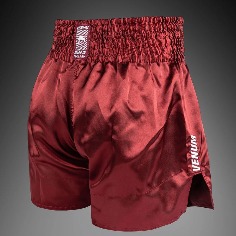Vyriški treniruočių šortai Venum Classic Evo Muay Thai burgundy 4